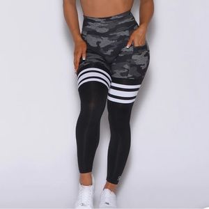 Bombshell Sportswear - Camo Scrunch Thigh Highs